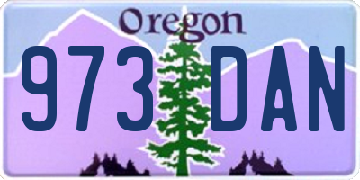 OR license plate 973DAN