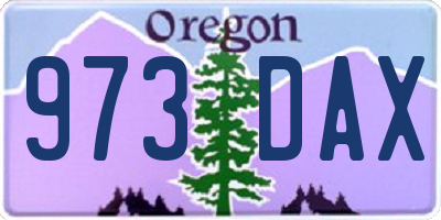 OR license plate 973DAX