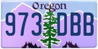 OR license plate 973DBB