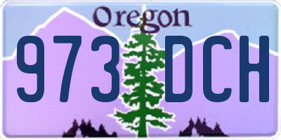 OR license plate 973DCH