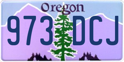OR license plate 973DCJ