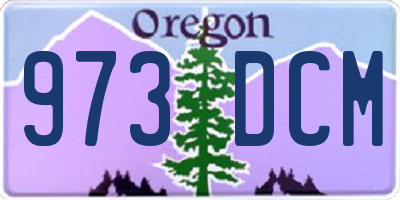 OR license plate 973DCM