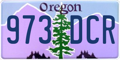 OR license plate 973DCR