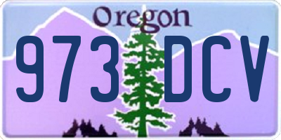 OR license plate 973DCV