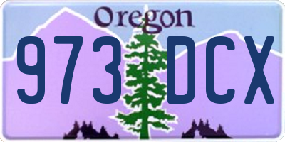 OR license plate 973DCX