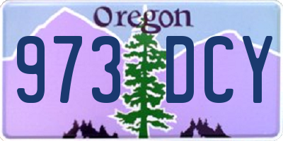 OR license plate 973DCY