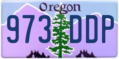 OR license plate 973DDP