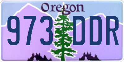OR license plate 973DDR