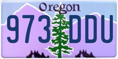 OR license plate 973DDU