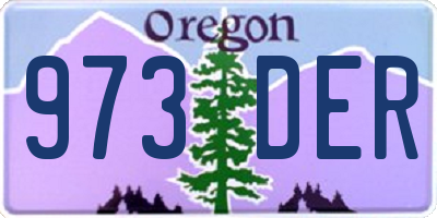 OR license plate 973DER