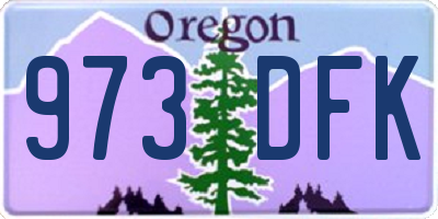OR license plate 973DFK