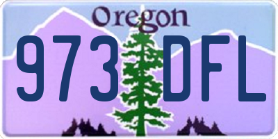 OR license plate 973DFL