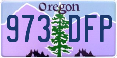 OR license plate 973DFP