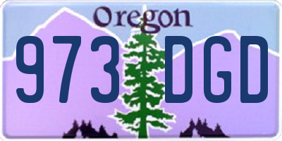 OR license plate 973DGD