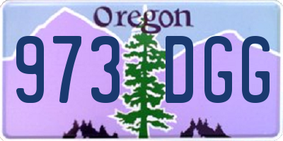 OR license plate 973DGG
