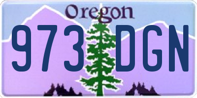 OR license plate 973DGN