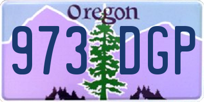 OR license plate 973DGP