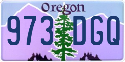 OR license plate 973DGQ