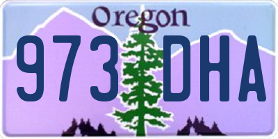 OR license plate 973DHA