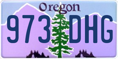 OR license plate 973DHG