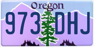 OR license plate 973DHJ