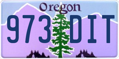 OR license plate 973DIT