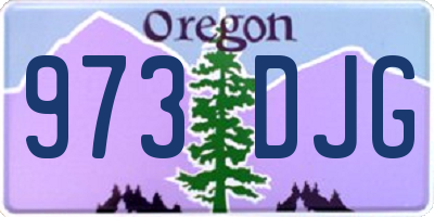 OR license plate 973DJG