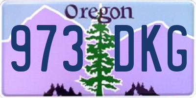 OR license plate 973DKG