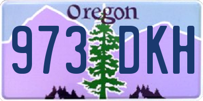 OR license plate 973DKH