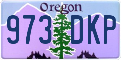 OR license plate 973DKP