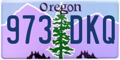 OR license plate 973DKQ