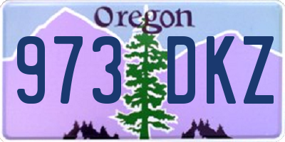 OR license plate 973DKZ