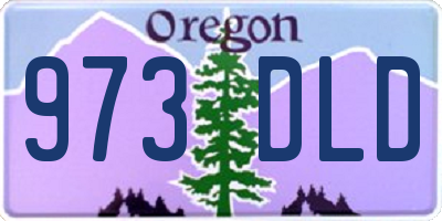 OR license plate 973DLD