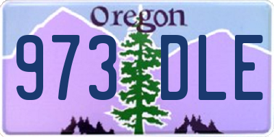 OR license plate 973DLE