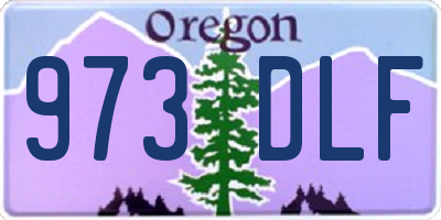 OR license plate 973DLF