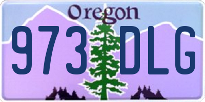 OR license plate 973DLG