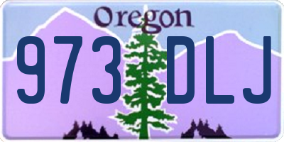 OR license plate 973DLJ
