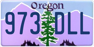 OR license plate 973DLL