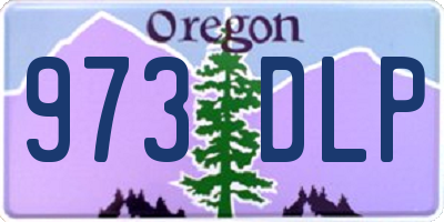 OR license plate 973DLP