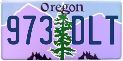 OR license plate 973DLT
