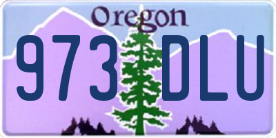 OR license plate 973DLU
