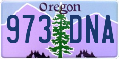 OR license plate 973DNA