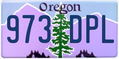 OR license plate 973DPL