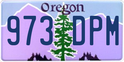 OR license plate 973DPM
