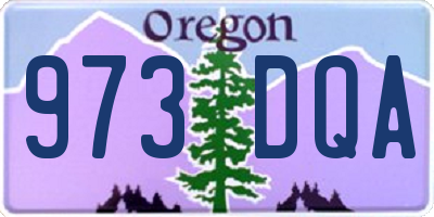 OR license plate 973DQA