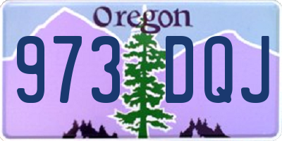 OR license plate 973DQJ