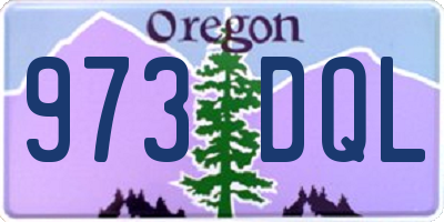 OR license plate 973DQL