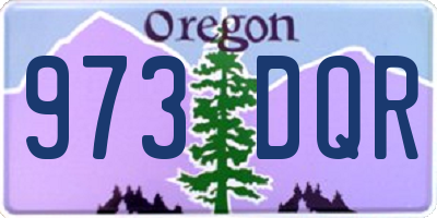OR license plate 973DQR