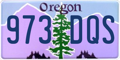 OR license plate 973DQS