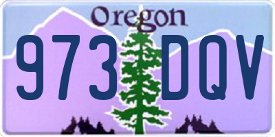 OR license plate 973DQV